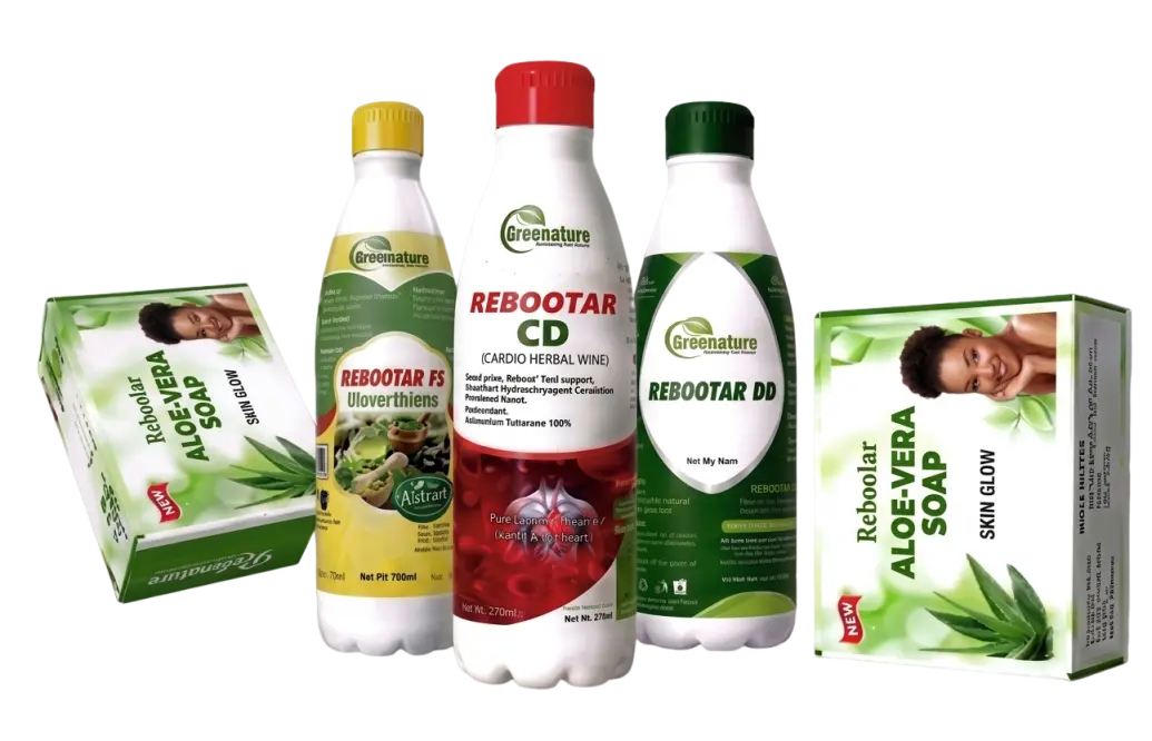 Greenature Rebootar herbal wellness product range