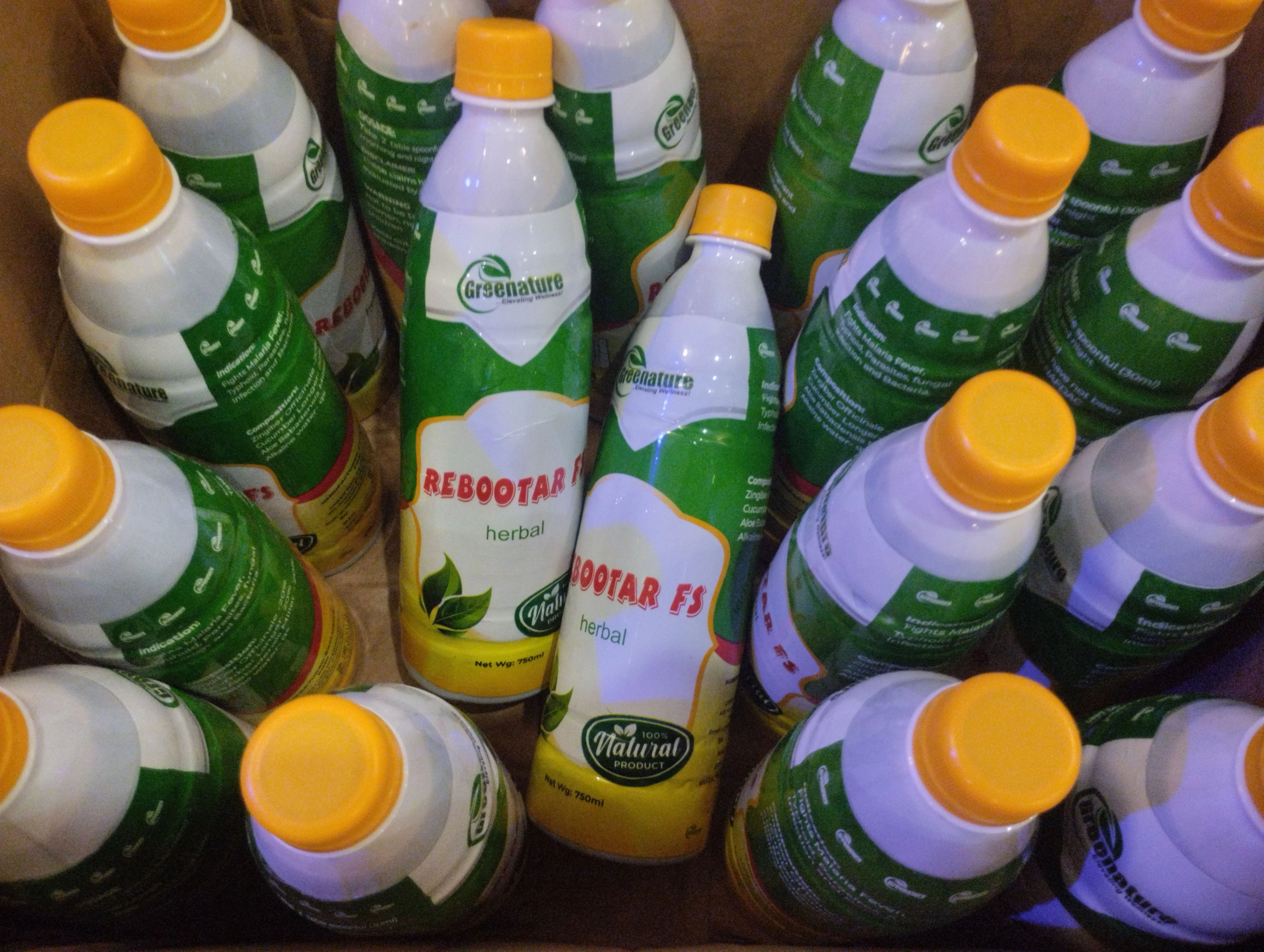 Rebootar herbal wellness product – front view
