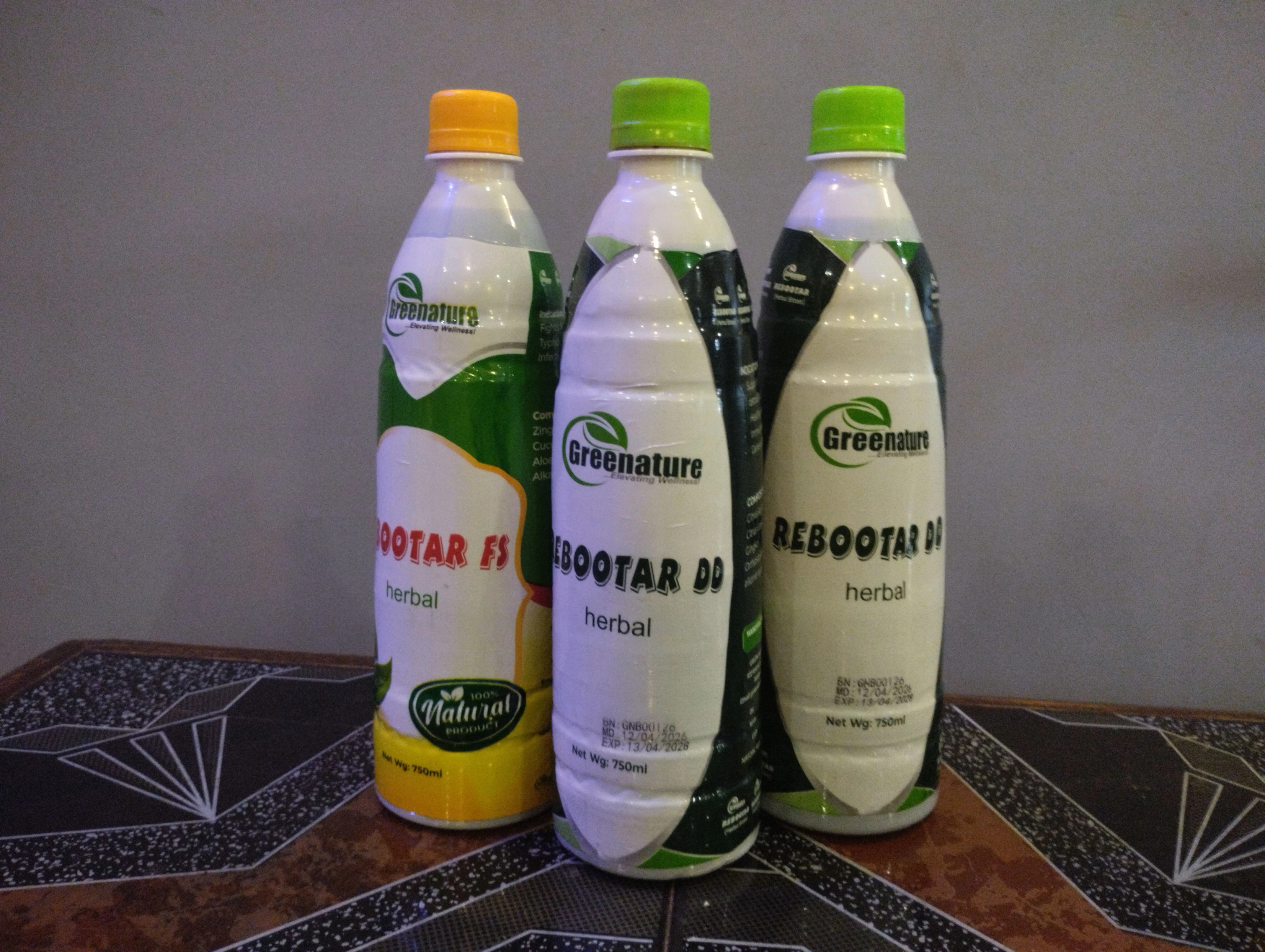 Rebootar herbal wellness product – side view